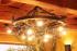 A wrought iron light - a wrought iron chandelier Pine (SI0410)